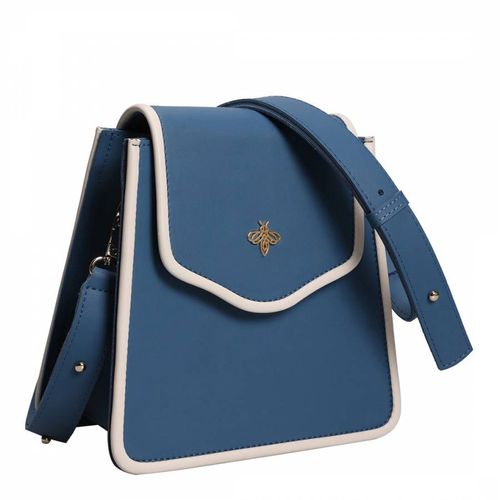 Blue & Cream Shoulder Bag - Lucky Bees - Modalova