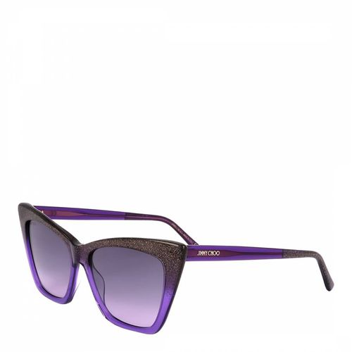 Glitter Violet Lucine Sunglasses 55mm - Jimmy Choo - Modalova
