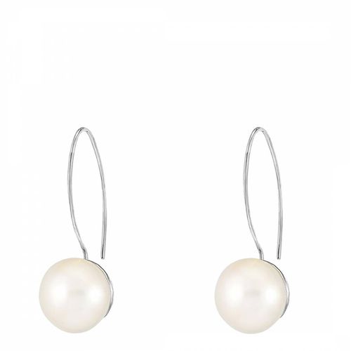 Timeless 14mm Long White Pearl Earrings - Dower & Hall - Modalova