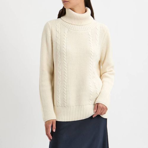 Cream Cable Knit Roll Neck Jumper - NÂ°Â· Eleven - Modalova