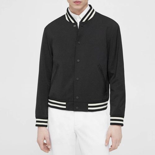 Black Varsity Bomber Jacket - Theory - Modalova