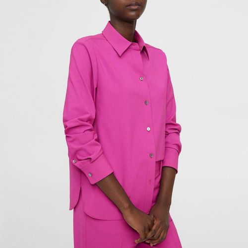 Pink Straight Wool Blend Shirt - Theory - Modalova
