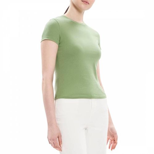 Green Cotton T-Shirt - Theory - Modalova