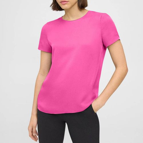 Pink Silk T-Shirt - Theory - Modalova