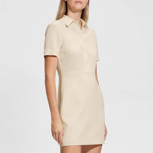 Cream Slip Midi Dress - Theory - Modalova