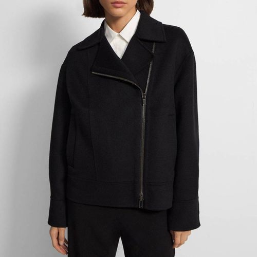 Black Moto Cashmere Blend Jacket - Theory - Modalova