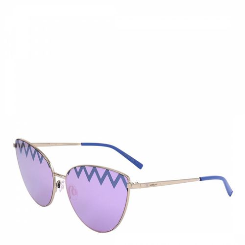 Gold Azure Cat Eye Sunglasses 61mm - Missoni - Modalova