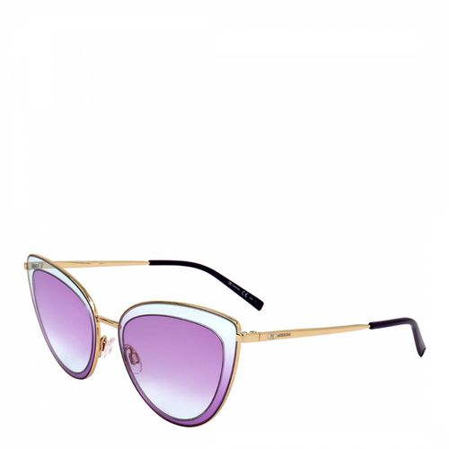 Gold Violet Cat Eye Sunglasses 53mm - Missoni - Modalova