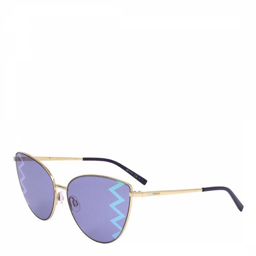 Gold Violet Cat Eye Sunglasses 61mm - Missoni - Modalova