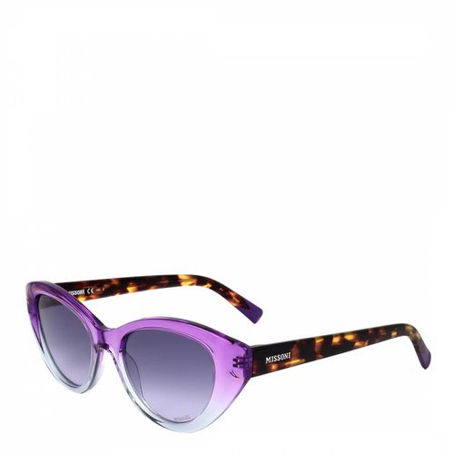 Violet Havana Cat Eye Sunglasses 53mm - Missoni - Modalova