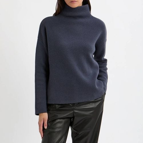 Slate Cashmere Blend Funnel Neck Jumper - N°· Eleven - Modalova