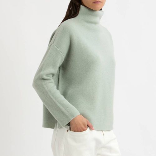 Sage Cashmere Blend Funnel Neck Jumper - N°· Eleven - Modalova