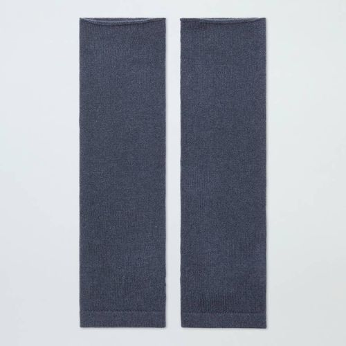 Slate Cashmere Fine Knit Wrist Warmers - NÂ°Â· Eleven - Modalova