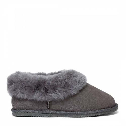 Women's Grey Bootie Slippers - Fenlands Sheepskin - Modalova