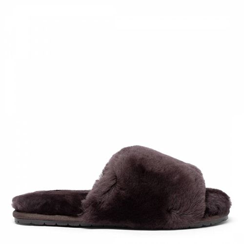 Women's Brown Slider Slippers - Fenlands Sheepskin - Modalova