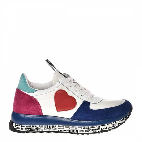 Blue/White Multi Donna Trainers - Love Moschino - Modalova