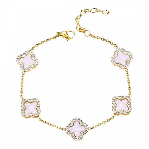 K Mother Of Pearl & Cz Bracelet - Chloe Collection by Liv Oliver - Modalova