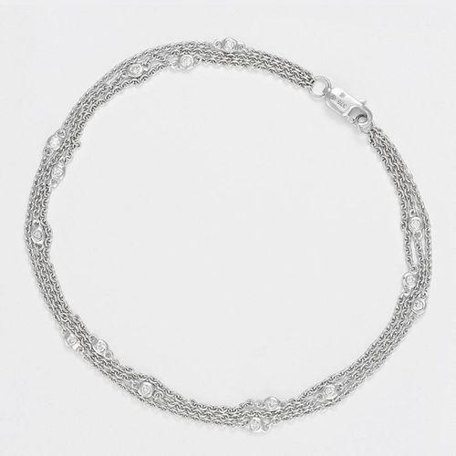 Silver Voie Lactee Diamond Bracelet - MUSE - Modalova