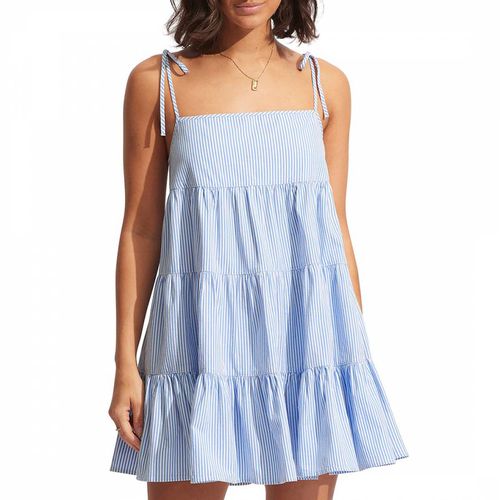 Blue Henley Stripe Mini Dress - Seafolly - Modalova