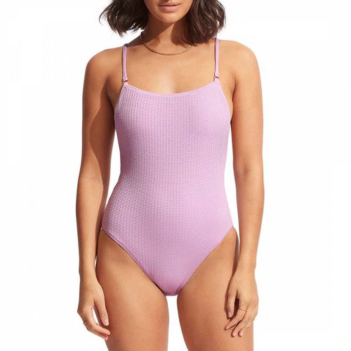 Lilac Sea Dive Scoop Neck One Piece - Seafolly - Modalova