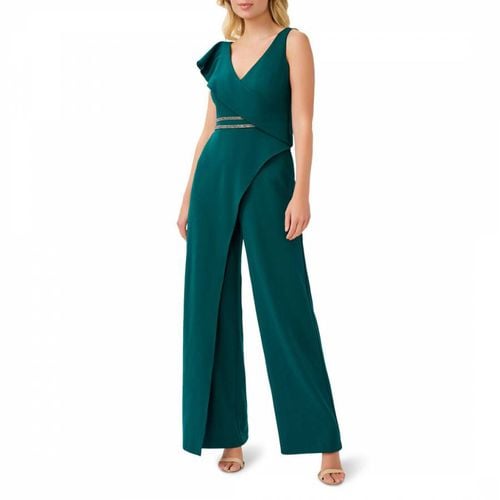 Forest Crepe Ruffled Jumpsuit - Adrianna Papell - Modalova