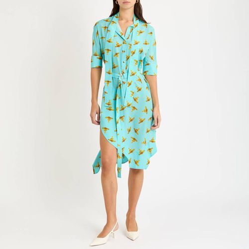 Turquoise Metro Printed Dress - Vivienne Westwood - Modalova