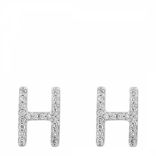 Diamond H Earrings - Effy - Modalova