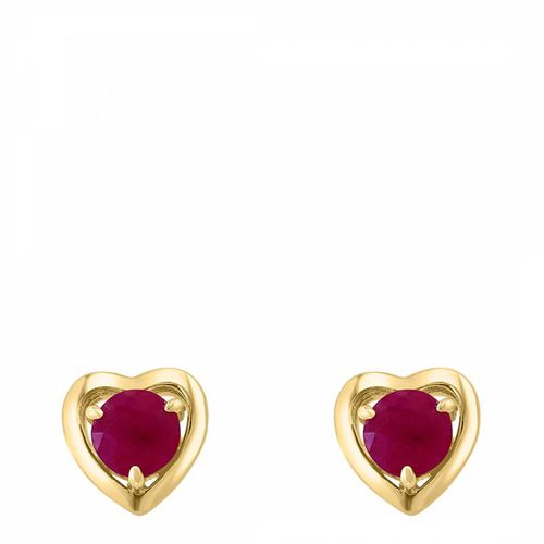 Ruby Heart Earrings - Effy - Modalova
