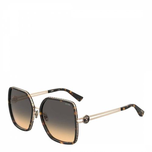 Women's Brown Sunglasses 58mm - MOSCHINO - Modalova