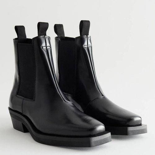 Black Wilma Western Biker Boots - & Other Stories - Modalova