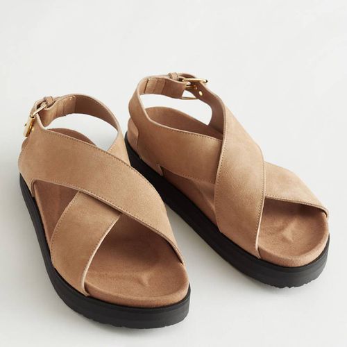 Beige Susanne Suede Sandals - & Other Stories - Modalova