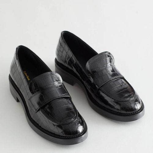 Black Siri Leather Loafers - & Other Stories - Modalova