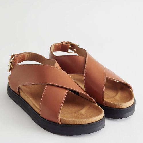 Brown Susanne Leather Sandals - & Other Stories - Modalova