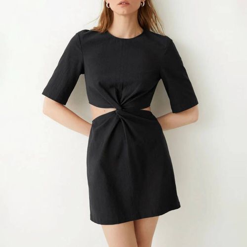 Black Fenix Twist Cotton Dress - & Other Stories - Modalova