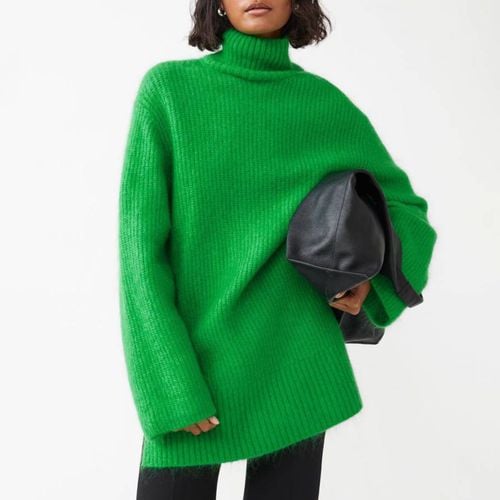 Green Ellen Roll Neck Jumper - & Other Stories - Modalova