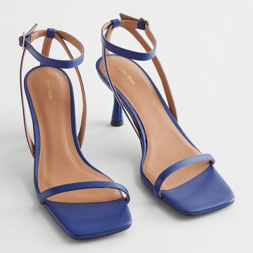 Blue Viola Leather Sandals - & Other Stories - Modalova