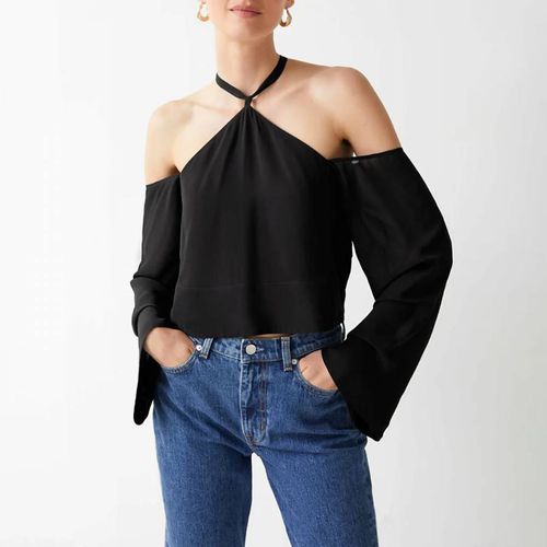 Black Elga Halter Neck Top - & Other Stories - Modalova