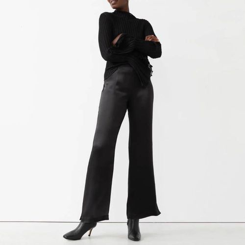 Black Sia Satin Trousers - & Other Stories - Modalova