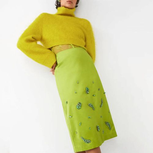 Green Magda Cotton Blend Skirt - & Other Stories - Modalova