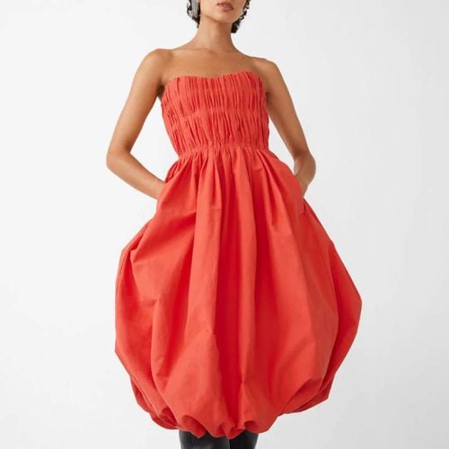 Orange Mila Cotton Midi Dress - & Other Stories - Modalova