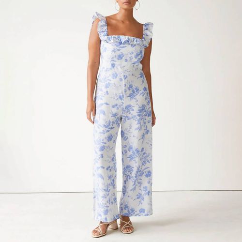 Blue Juliana Linen Jumpsuit - & Other Stories - Modalova