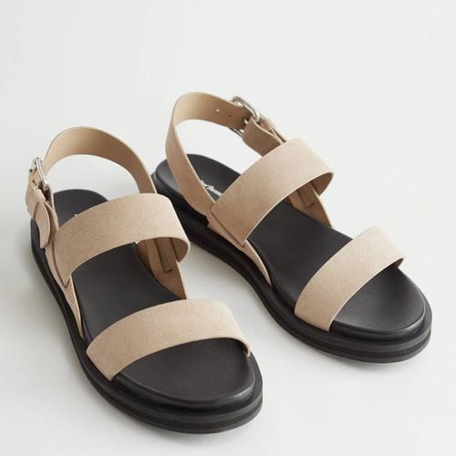 Beige Mellanfjarden Leather Sandals - & Other Stories - Modalova