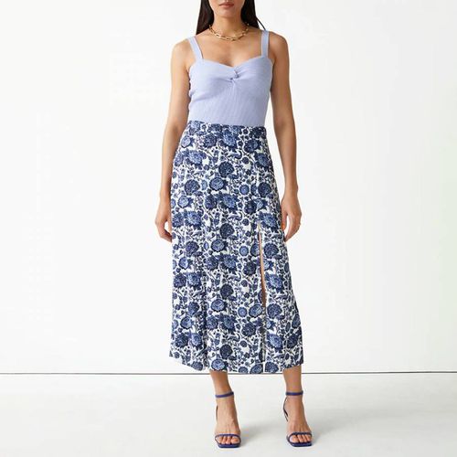 Blue Cecilia Midi Skirt - & Other Stories - Modalova