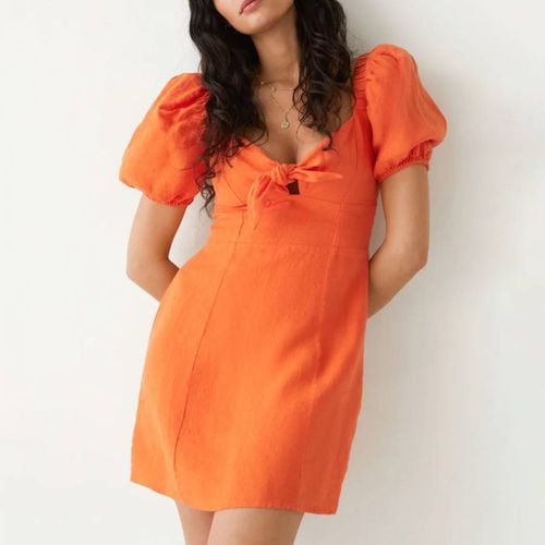 Orange Eliza Linen Dress - & Other Stories - Modalova