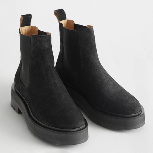 Black Malva Leather Chelsea Boots - & Other Stories - Modalova