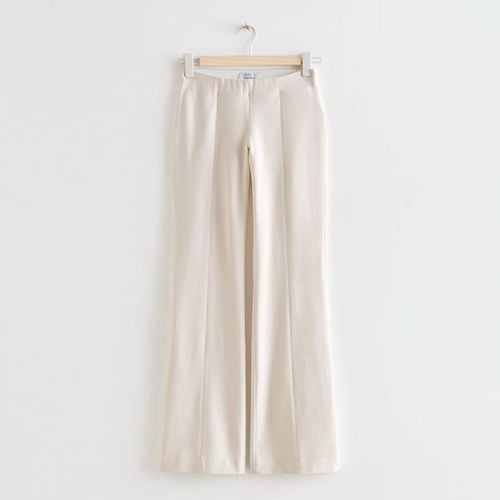 White Janina Cotton Blend Trousers - & Other Stories - Modalova