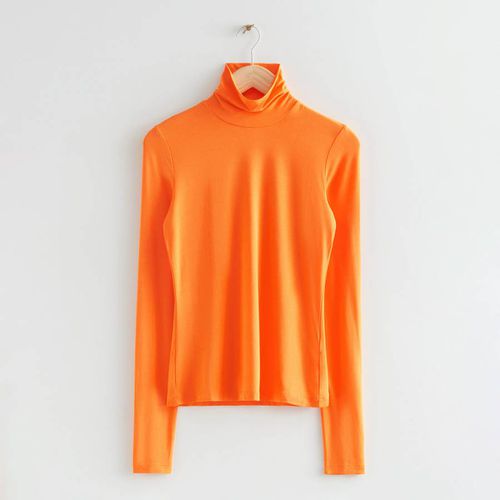 Orange Iris Turtleneck Top - & Other Stories - Modalova