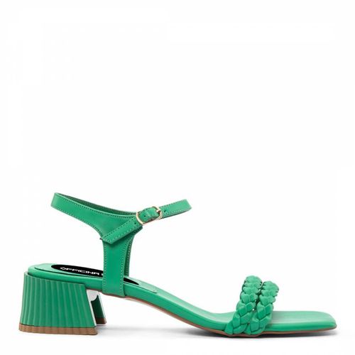 Green Braided Strap Heeled Sandals - Officina55 - Modalova