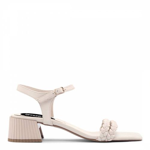 Ivory Braided Strap Heeled Sandals - Officina55 - Modalova