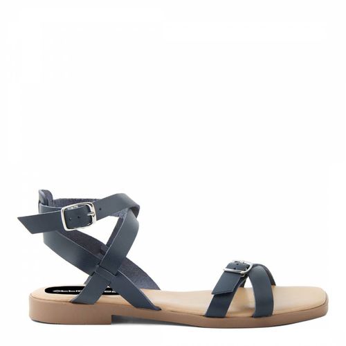Blue Strappy Flat Sandals - Officina55 - Modalova